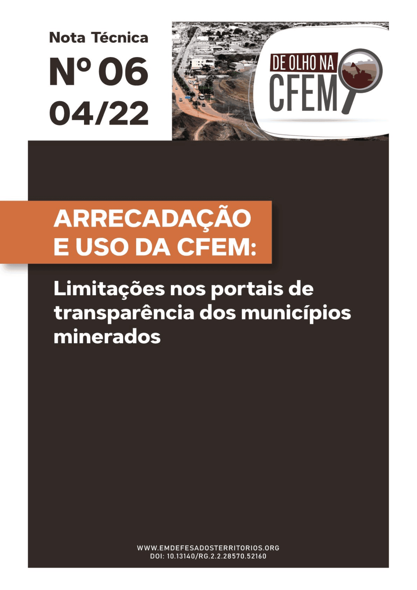 Imagem destacada da postagem Arrecadação e uso da CFEM: limitações nos portais de transparência dos municípios minerados